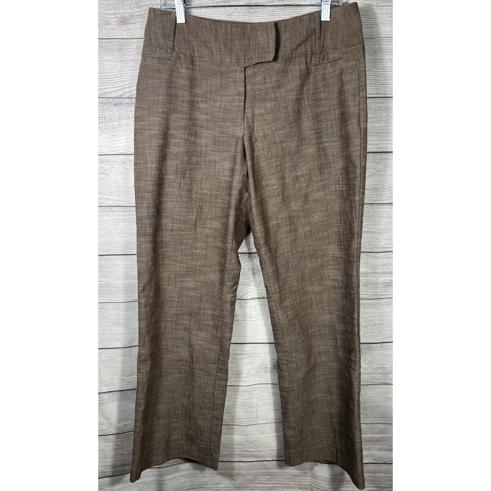 Harve Bernard Belted WideLeg Trousers Womens 12 Lined Business Casual Pant